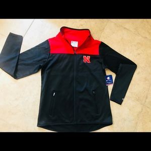 Champion New! Jacket U Nebraska Cornhuskers!